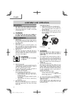 Предварительный просмотр 10 страницы Metabo HPT G 12SR4 Safety Instructions And Instruction Manual