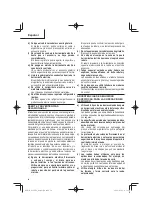 Preview for 34 page of Metabo HPT G 12VE2 Safety Instructions And Instruction Manual