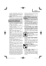 Preview for 35 page of Metabo HPT G 12VE2 Safety Instructions And Instruction Manual