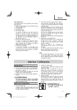 Preview for 39 page of Metabo HPT G 12VE2 Safety Instructions And Instruction Manual