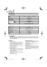 Предварительный просмотр 12 страницы Metabo HPT GP 18DA Safety Instructions And Instruction Manual