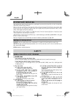 Preview for 2 page of Metabo HPT M 1808DA Safety Instructions And Instruction Manual