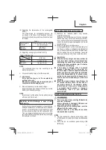 Preview for 11 page of Metabo HPT M 1808DA Safety Instructions And Instruction Manual