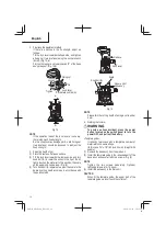 Preview for 14 page of Metabo HPT M 1808DA Safety Instructions And Instruction Manual