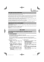 Preview for 27 page of Metabo HPT M 1808DA Safety Instructions And Instruction Manual