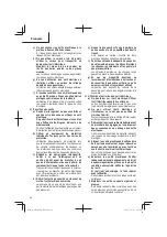 Preview for 28 page of Metabo HPT M 1808DA Safety Instructions And Instruction Manual