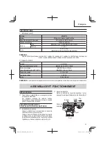 Preview for 35 page of Metabo HPT M 1808DA Safety Instructions And Instruction Manual