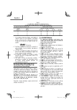 Preview for 58 page of Metabo HPT M 1808DA Safety Instructions And Instruction Manual