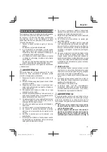 Preview for 59 page of Metabo HPT M 1808DA Safety Instructions And Instruction Manual