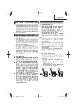 Preview for 65 page of Metabo HPT M 1808DA Safety Instructions And Instruction Manual