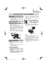 Предварительный просмотр 37 страницы Metabo HPT M 3612DA Manual