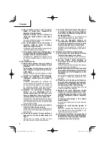 Preview for 24 page of Metabo HPT RH18DA Safety Instructions And Instruction Manual