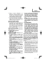 Preview for 49 page of Metabo HPT RH18DA Safety Instructions And Instruction Manual