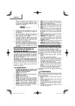 Preview for 52 page of Metabo HPT RH18DA Safety Instructions And Instruction Manual