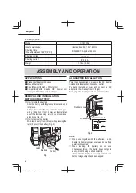 Предварительный просмотр 12 страницы Metabo HPT UR 18DA Safety Instructions And Instruction Manual