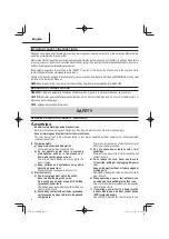 Preview for 2 page of Metabo HPT WR 36DE Safety Instructions And Instruction Manual