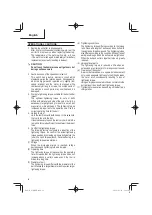 Preview for 18 page of Metabo HPT WR 36DE Safety Instructions And Instruction Manual