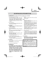 Preview for 19 page of Metabo HPT WR 36DE Safety Instructions And Instruction Manual