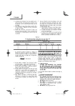 Preview for 28 page of Metabo HPT WR 36DE Safety Instructions And Instruction Manual