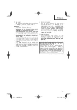 Preview for 43 page of Metabo HPT WR 36DE Safety Instructions And Instruction Manual