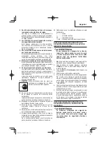 Preview for 51 page of Metabo HPT WR 36DE Safety Instructions And Instruction Manual