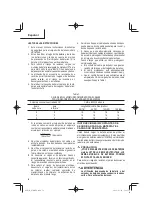 Preview for 52 page of Metabo HPT WR 36DE Safety Instructions And Instruction Manual