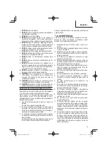 Preview for 53 page of Metabo HPT WR 36DE Safety Instructions And Instruction Manual