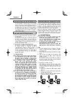 Preview for 60 page of Metabo HPT WR 36DE Safety Instructions And Instruction Manual