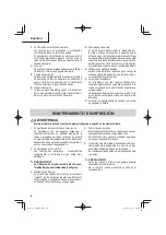 Preview for 66 page of Metabo HPT WR 36DE Safety Instructions And Instruction Manual