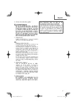 Preview for 67 page of Metabo HPT WR 36DE Safety Instructions And Instruction Manual