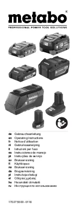 Preview for 1 page of Metabo 6.25341 Operating Instructions Manual