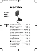 Preview for 1 page of Metabo 6.27270 Operating Instructions Manual