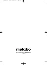 Preview for 48 page of Metabo 6.27270 Operating Instructions Manual