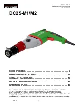 Preview for 1 page of Metabo AXXAIR DC25-M1 Operating Instructions Manual