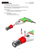 Preview for 18 page of Metabo AXXAIR DC25-M1 Operating Instructions Manual