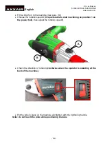 Preview for 22 page of Metabo AXXAIR DC25-M1 Operating Instructions Manual