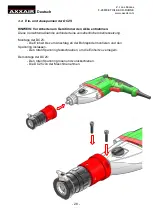 Preview for 28 page of Metabo AXXAIR DC25-M1 Operating Instructions Manual