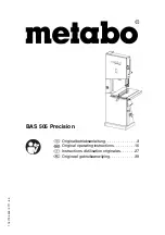 Metabo BAS 505 Precision Original Operating Instructions preview