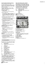 Preview for 9 page of Metabo Basic 160-6 W OF Original Instructions Manual