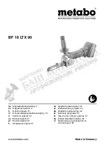 Metabo BF 18 LTX 90 Original Instructions preview