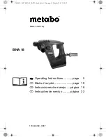 Preview for 1 page of Metabo BHA 18 LT/LTX Operating Instructions Manual