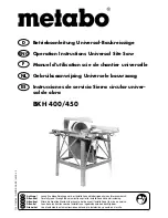 Metabo BKH 400 Operation Instructions Manual preview