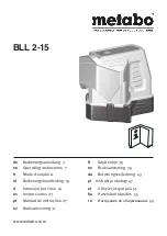 Metabo BLL 2-15 Operating Instructions Manual preview