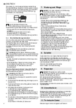 Preview for 8 page of Metabo DG 25 Set Instructions Manual