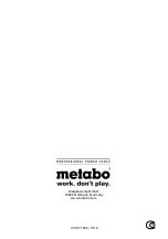 Preview for 60 page of Metabo DG 25 Set Instructions Manual