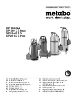 Preview for 1 page of Metabo DP 18-5 SA Original Instructions Manual