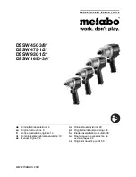 Metabo DSSW 1690 Original Instructions Manual preview