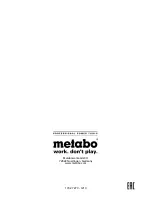 Предварительный просмотр 56 страницы Metabo DSSW 1690 Original Instructions Manual