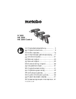 Preview for 1 page of Metabo H 1600 Original Instructions Manual