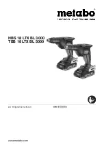 Preview for 1 page of Metabo HBS 18 LTX BL 3000 Operating Instructions Manual